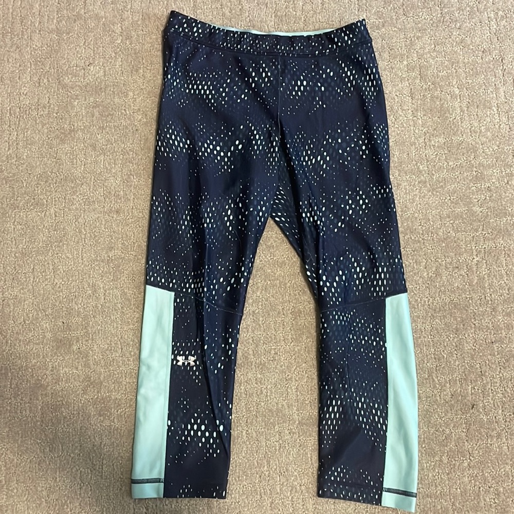 Under Armour Blue Patterned Capris
